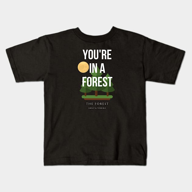 THE FOREST (Dark) Kids T-Shirt by A. R. OLIVIERI